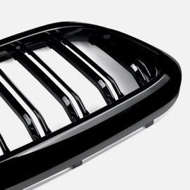 NINTE For 2017 - 2020 BMW 5 Series G30 G31 530i 540i Front Kidney Grille Gloss Black - NINTE