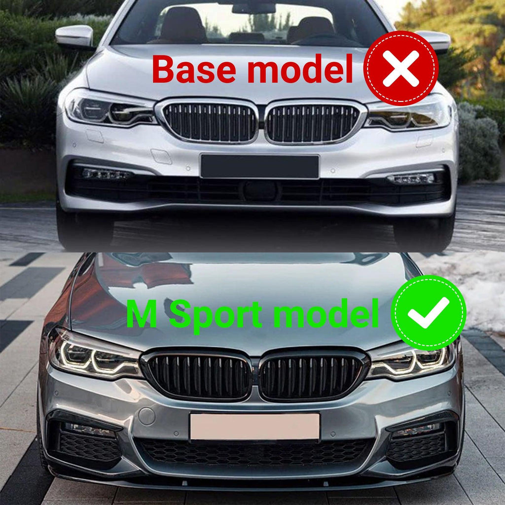 NINTE Front Lip For 2017 - 2020 BMW 5 Series G30 G38 M Sport MP Style Lower Splitter - NINTE