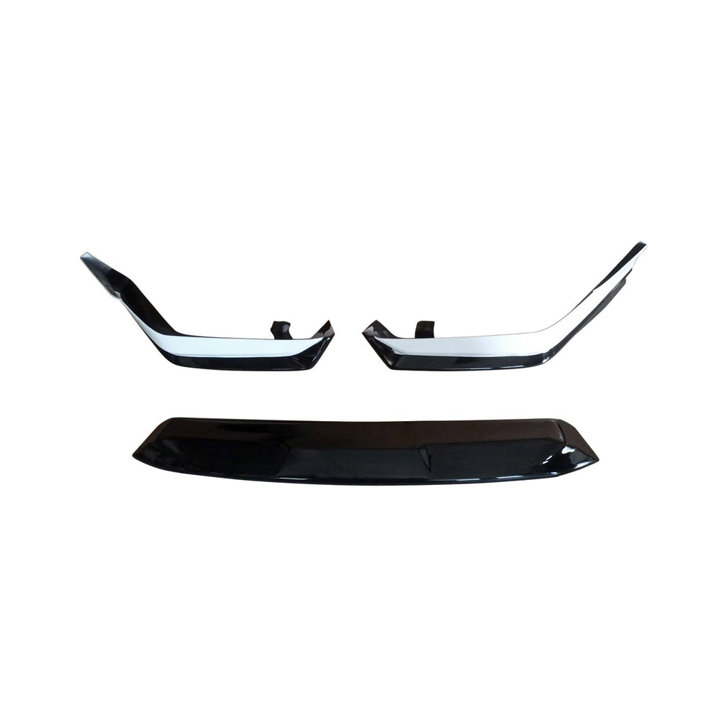 NINTE For 2022 - 2024 Honda Civic 11th Front Lip GF Bodykit BF Bodykits Pearl White Black Front Bumper Lip Kit - NINTE