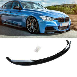 NINTE For 2012 - 2018 BMW F30 3 - Series M Tech Front Bumper Lip 2 PCS Painted Sport Front Spoiler Lower Diffuser - NINTE