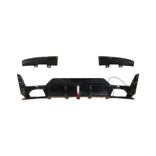 Laden Sie das Bild in den Galerie-Viewer, NINTE For 2023 - 2024 BMW 3 Series G20 LCI Gloss Black Rear Lower Diffuser with LED Light - NINTE