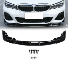 Load image into Gallery viewer, NINTE For 2019 - 2023 BMW 3 Series G20 G28 Front Lip M - Sport ABS Painted Gloss Black Front Splitter Bumper Lip spoiler 3Pcs - NINTE