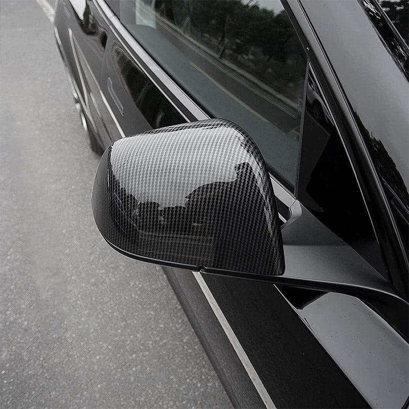 NINTE For 2020 - 2024 Tesla Model Y Mirror Covers ABS Painted Rearview Mirror Cap Molding Trim - NINTE