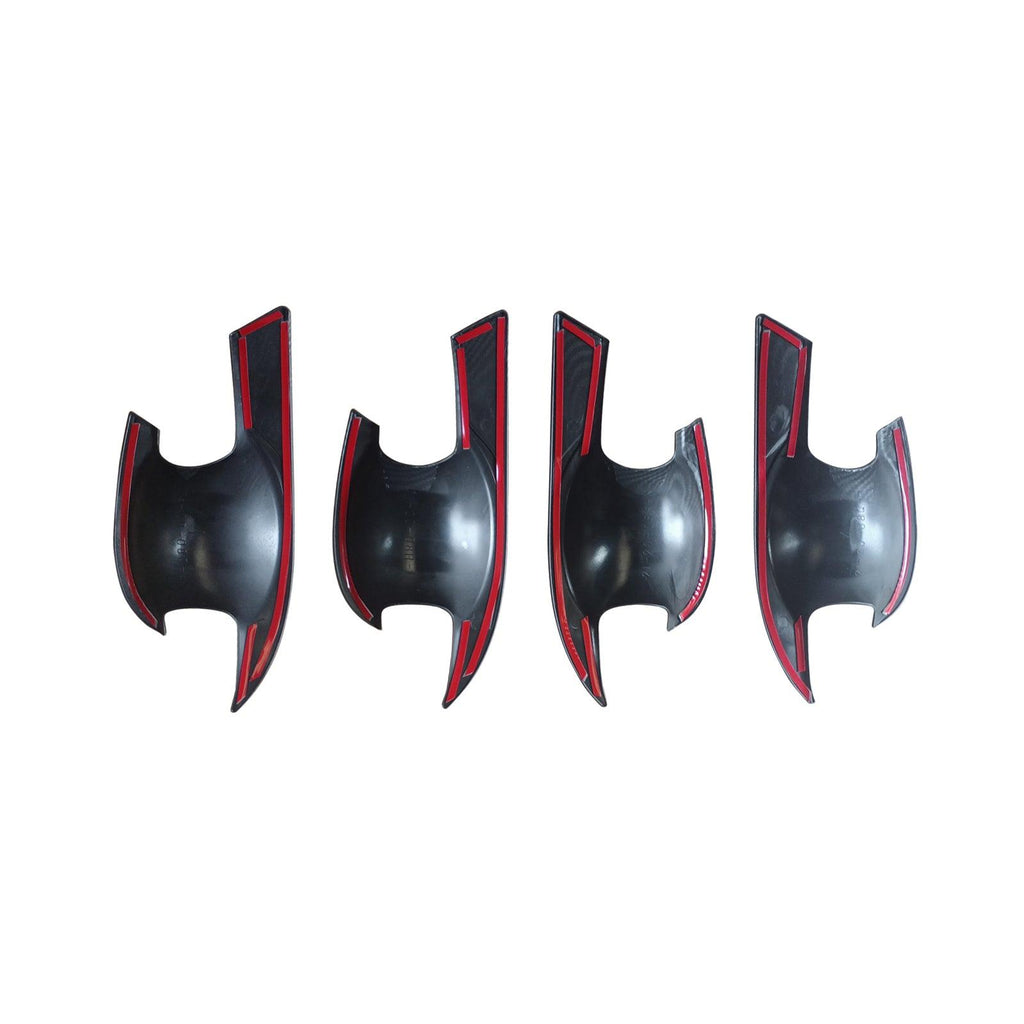 NINTE For 2022 2023 2024 11th Gen Honda Civic Carbon Fiber Pattern Door Handle Bowl Cover Trim - NINTE