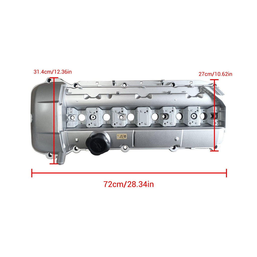 NINTE ALUMINUM Valve Cover w/ Gasket for 98 - 02 BMW E39 525i 528i E46 325i 328i 330i X5 - NINTE
