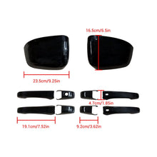 Cargar imagen en el visor de la galería, NINTE Mirror Covers & 4 Door handle Covers For Jeep Grand Cherokee 2013 - 2019 Dodge Durango 2014 - 2019 - NINTE