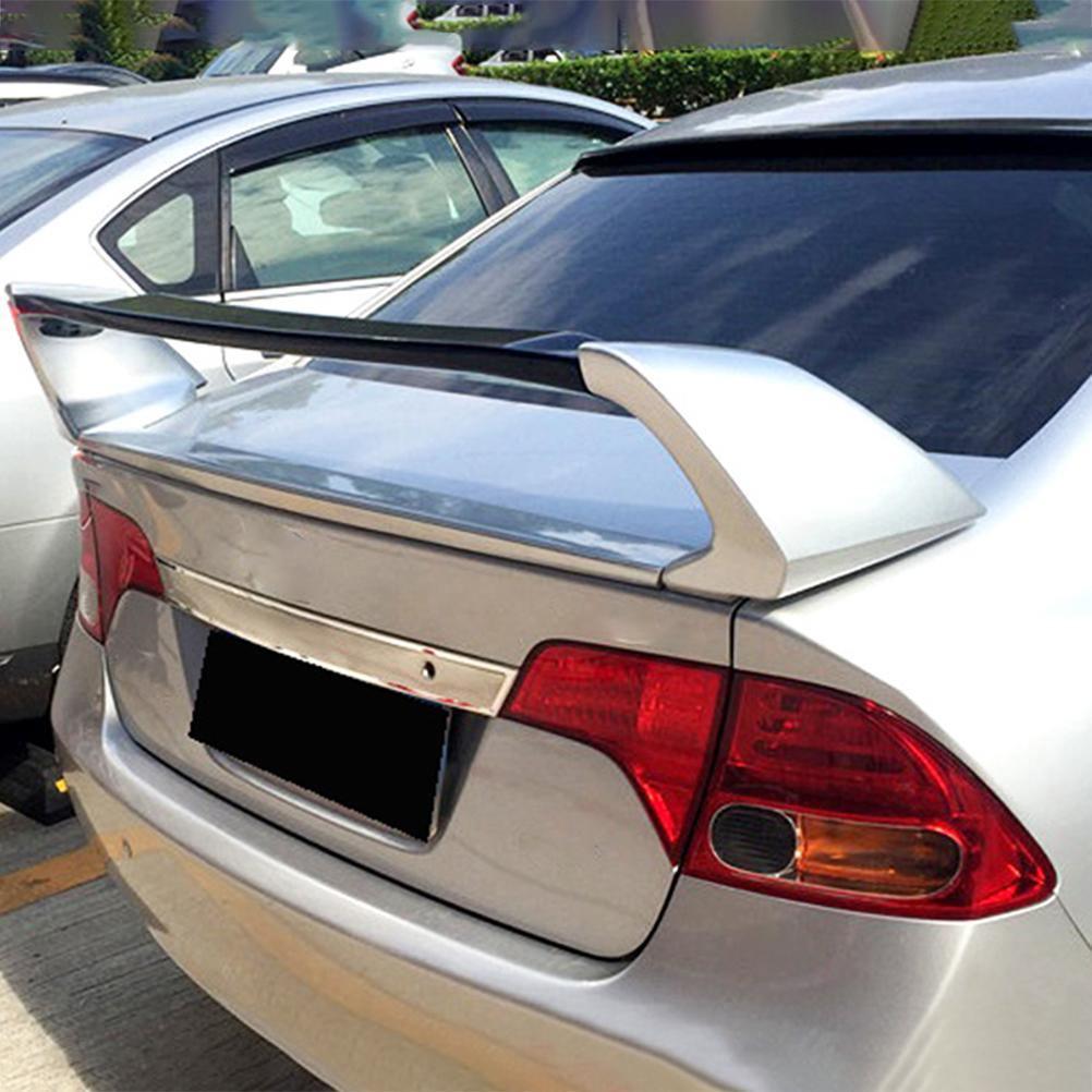 NINTE Rear Spoiler for 2006 - 2011 Honda Civic Sedan Matte Black Mugen Style RR Trunk Splitter Wing - NINTE