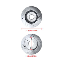 Charger l'image dans la galerie, NINTE Rear Drilled Brake Rotors for Hyunda Elantra GT Veloster Venue Kona Forte Soul - NINTE
