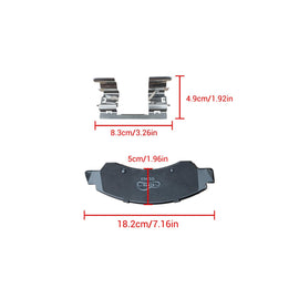 NINTE 4PCS New Front Ceramic Brake Pads Compatible with Chevrolet Tahoe GMC Sierra 1500 Yukon Escalade 4PCS - NINTE