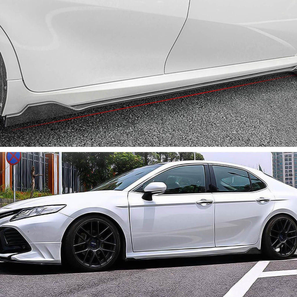 NINTE For 2018 - 2025 Toyota Camry Side Skirts Side Body Extension Lips Rocker Panel - NINTE