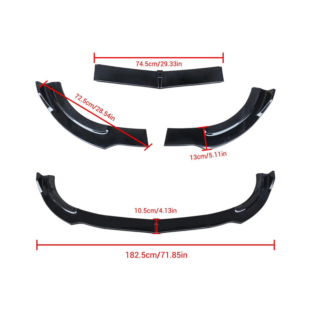 NINTE For 2017 - 2020 Benz E - Class Sport W213 C238 A238 4Matic AMG E53 E350 E400 E450 Front Lip Lower Bumper Splitter - NINTE