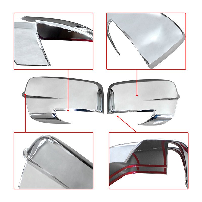 NINTE For 2013 - 2018 Dodge Ram 1500& 2019 - 2023 Ram 1500 Classic Mirror Cover Rear View Mirror Overlays with Turn Signal Cutouts - NINTE