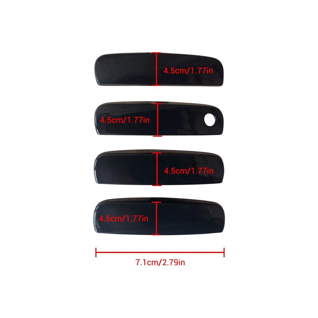 NINTE Door Handle Trim Cover Fit For Dodge Charger 2011 - 2021 2022 2023 Front Rear Left Driver and Right Passenger Side 4pcs Handle Cover Trim - NINTE