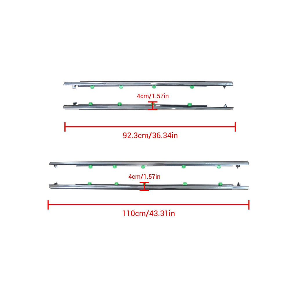 NINTE For 2007 - 2011 Honda CR - V Car Window Moulding Trim Weatherstrips Seal Fit 4PC (72450 - SWA - A01, 72410 - SWA - A01, 72950 - SWA - A01, 72910 - SWA - A01) - NINTE