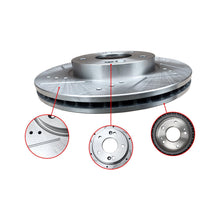 Charger l'image dans la galerie, NINTE 280mm Front DRILLED Brake Rotors for Elantra GT Veloster Kona Forte Soul Forte5 - NINTE