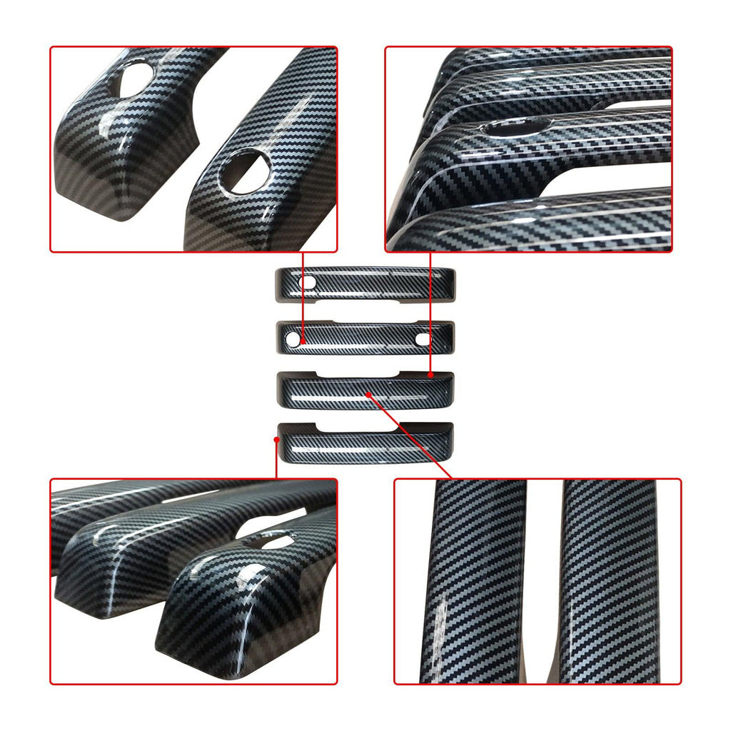 NINTE For 2021 - 2025 Ford F150 Bronco Door Handle Covers Overlay With Smart Key Holes - NINTE