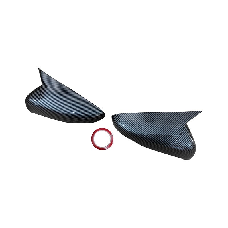 NINTE Ox Horn Mirror Covers For 2014 - 2025 Cadillac CT5 CT6 CTS Glossy Black - NINTE