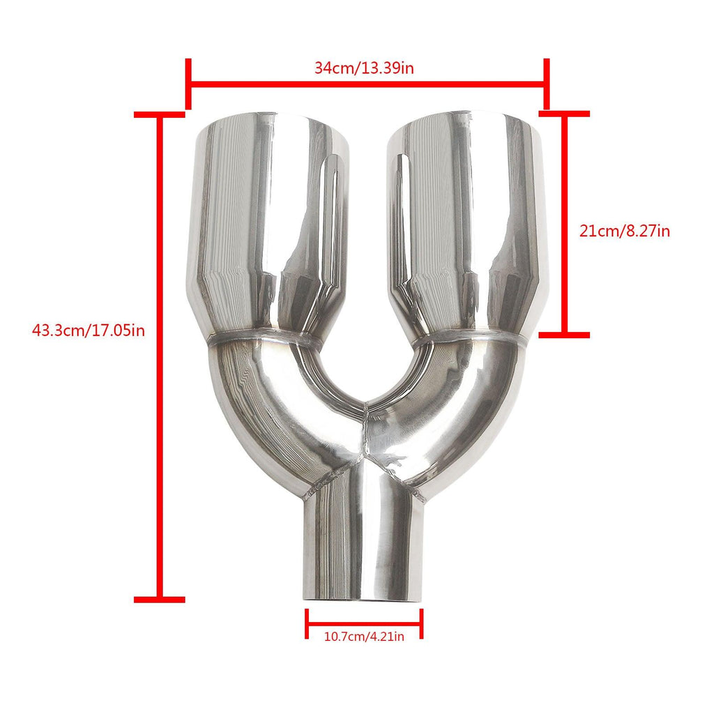 NINTE For 2011 - 2014 Ford F - 250 F - 350 Super Duty Diesel Exhaust TIP Outlet Tip 4" Dual 6" Diesel - NINTE