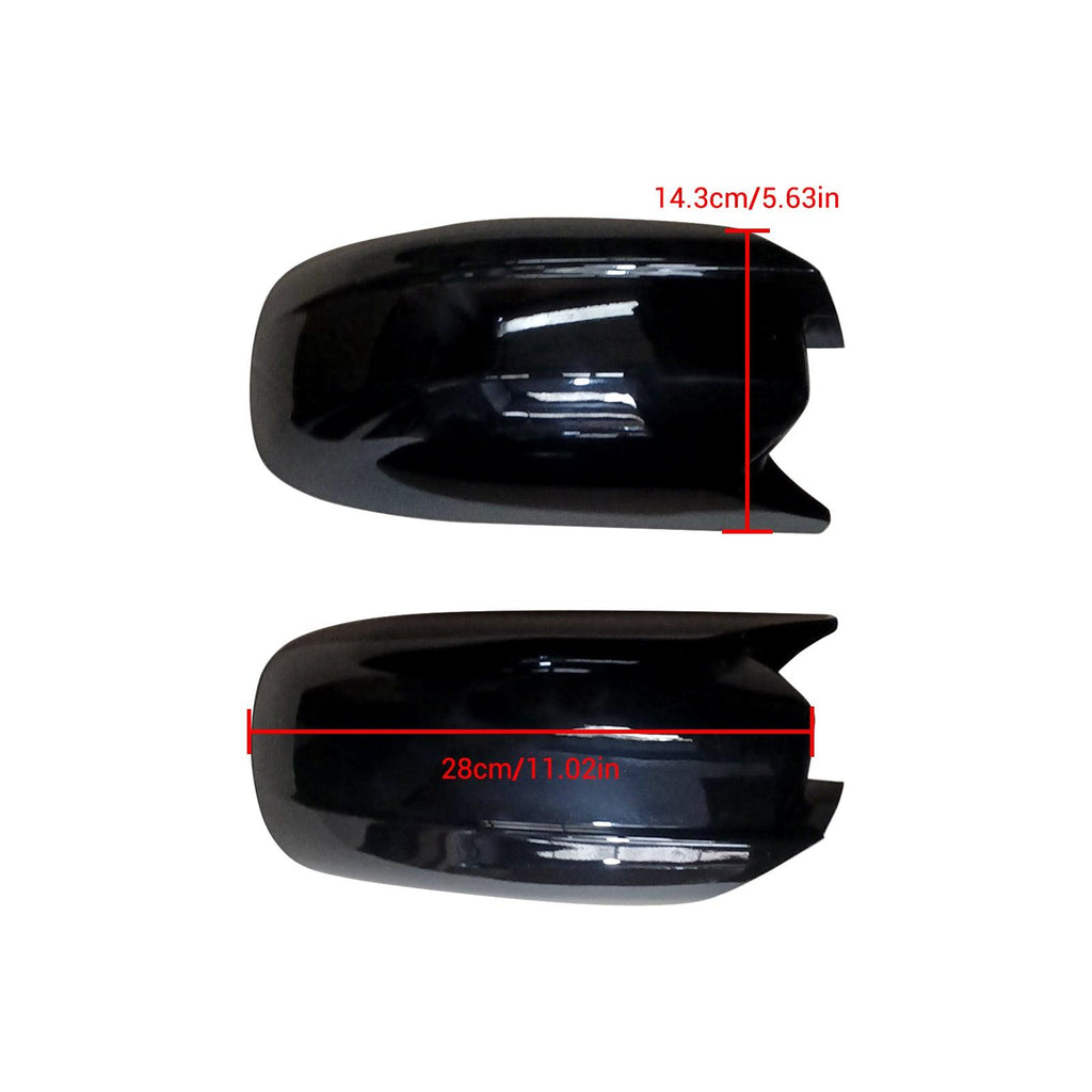 NINTE For 2011 - 2023 DODGE CHARGER SCAT SRT M STYLE GLOSS BLACK SIDE VIEW MIRROR COVER CAP - NINTE