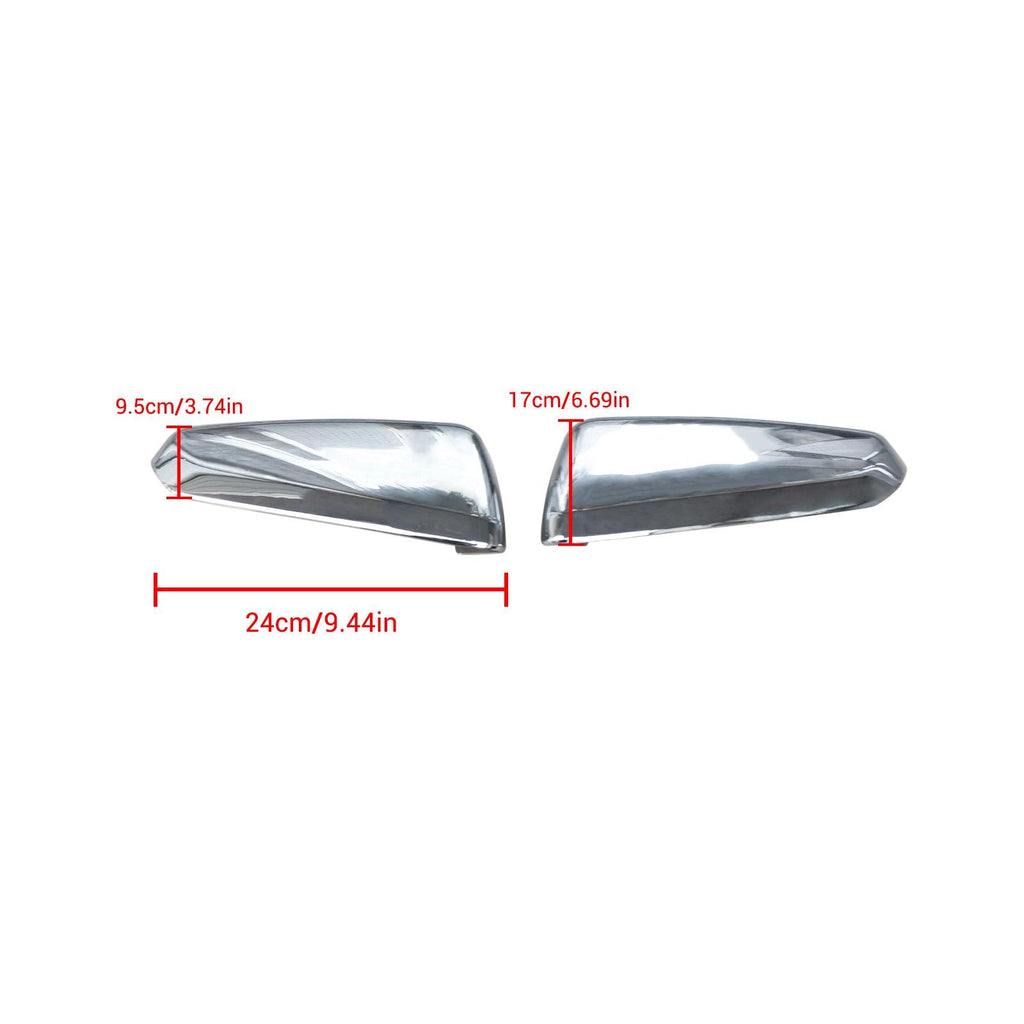 NINTE For 2018 - 2024 Chevrolet Equinox & 2018 - 2021 GMC Terrain, Chrome Side Rear View Mirror Overlays Mirror Covers - NINTE