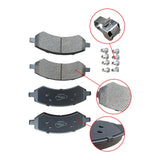 NINTE Rear Ceramic Brake Pads w/ Hardware for Chevy Silverado GMC Sierra Yukon XL 1500