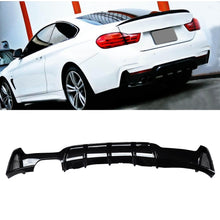 Load image into Gallery viewer, NINTE For 2014 - 2020 BMW 4 Series F32 F33 F36 420i 420d 428i 430i M Sport Rear Diffuser Single Twin Exhaust Rear Bumper Lip Splitter - NINTE