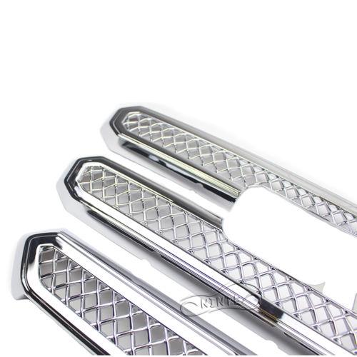 NINTE Grille Fit For GMC Terrain SLE SLT 2016 2017 Front Grille Covers Front Bumper ABS Painted 3 Bar Replacement - NINTE
