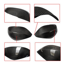 Cargar imagen en el visor de la galería, NINTE Real Carbon Fiber Mirror Caps For 2014 - 2024 Infiniti QX30 Q50S Q50 Q60 Q70 Tape - On Overlay View Mirror Covers Cap(NOT the Replacement) - NINTE