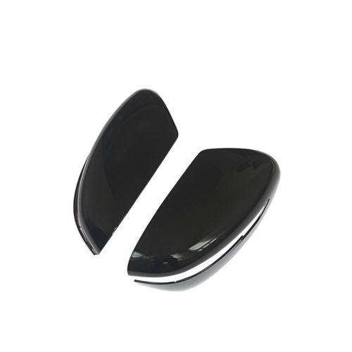 NINTE Mirror Cover for 14 - 20 Nissan Rogue / 15 - 17 Juke / 2015 - 2022 Murano / 17 - 20 Pathfinder - ABS Painted Gloss Black Full Mirror Covers (NOT the Replacement) - NINTE