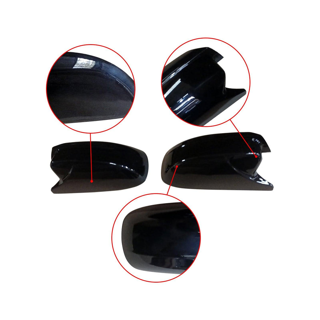 NINTE For 2011 - 2023 DODGE CHARGER SCAT SRT M STYLE GLOSS BLACK SIDE VIEW MIRROR COVER CAP - NINTE