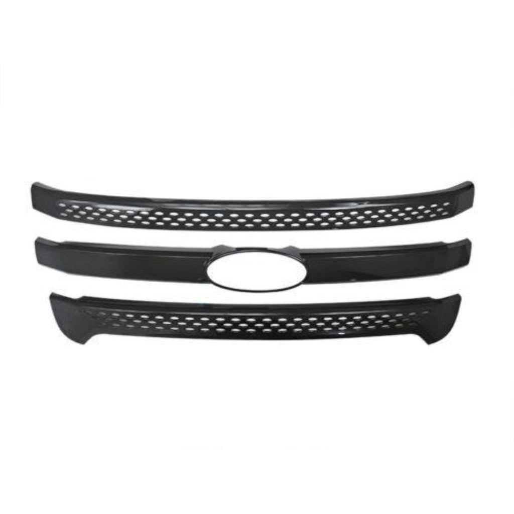 NINTE For 2011 - 2015 Ford Explorer Grill Cover Base Limited XLT Painted Grille Overlay Trim - NINTE