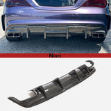 NINTE Rear Bumper Lip Diffuser For 2013-2019 Benz W117 C117 CLA250 Sport CLA45