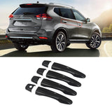 NINTE Door Handle Covers For 2014-2020 Nissan Rogue & 2016-2020 Murano &Maxima Gloss Black