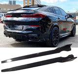 NINTE For 2020-2025 BMW G06 X6 M Sport Side Skirt Rocker Panel Extensions