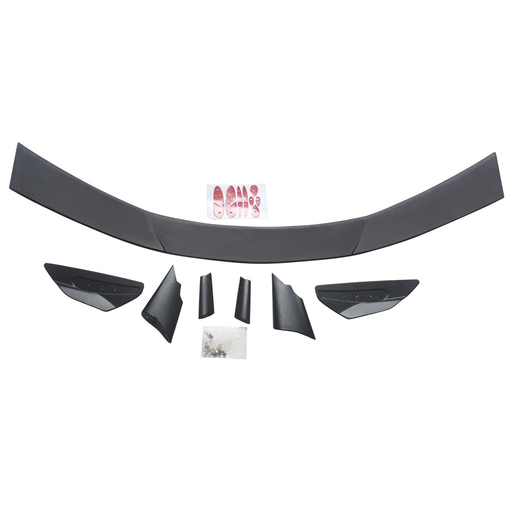 NINTE For Corvette C8 Rear Diffuser High Wing Spoiler Sport NINTE Style Gloss Black - NINTE