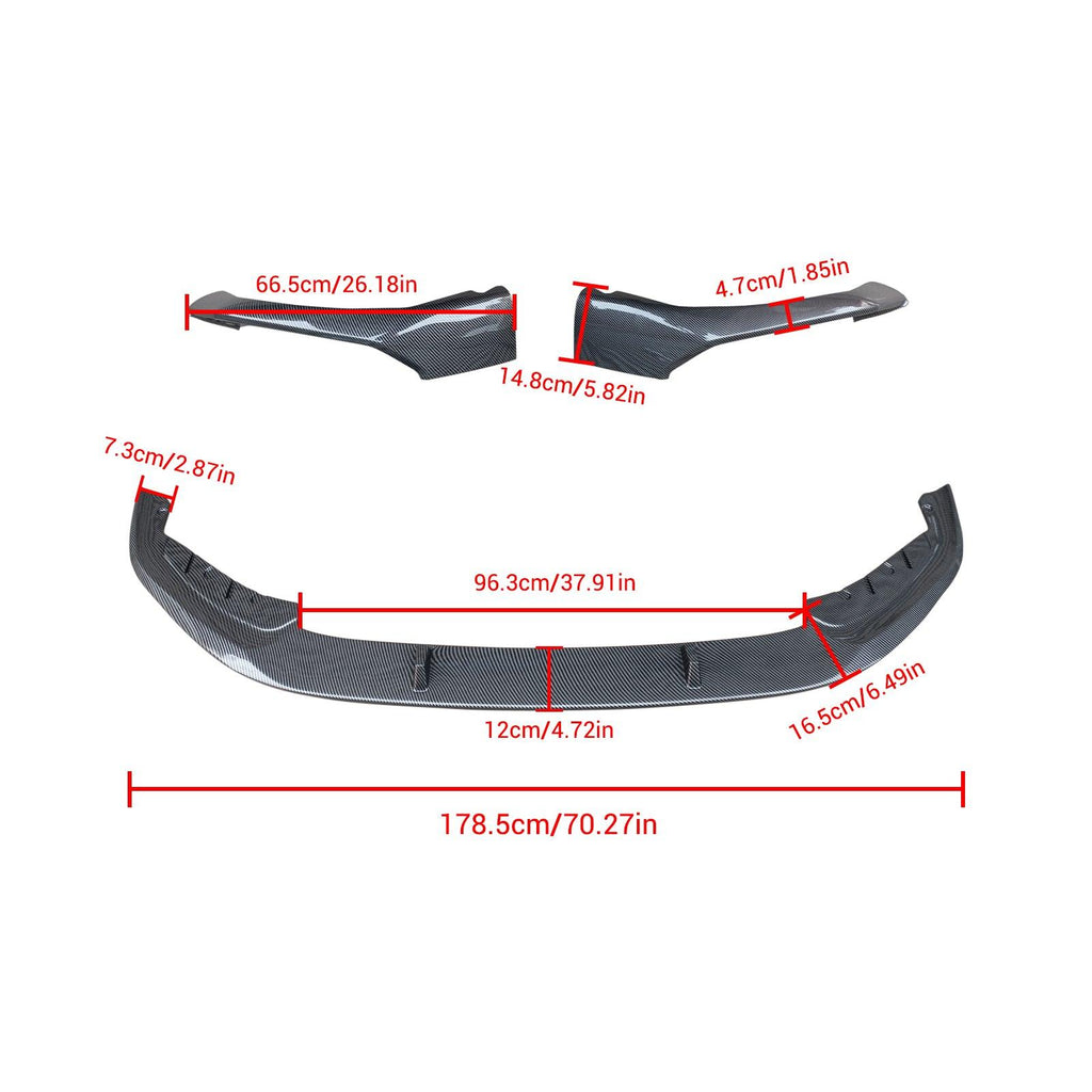NINTE Front Lip For 2017 - 2020 BMW 5 Series G30 G38 M Sport MP Style Lower Splitter - NINTE