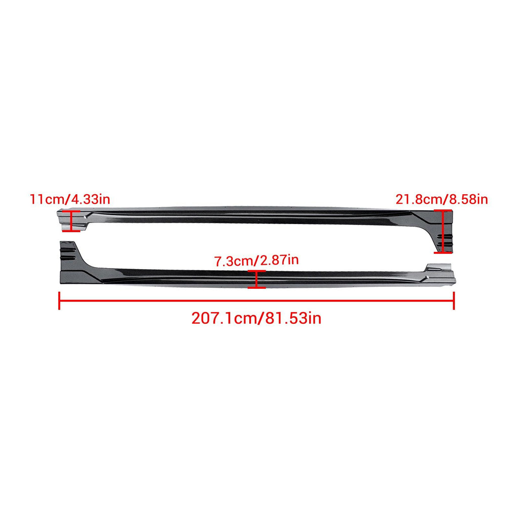 NINTE For 2016 - 2024 Chevrolet Malibu Factory Style Side Skirts Extension Panel Splitters - NINTE