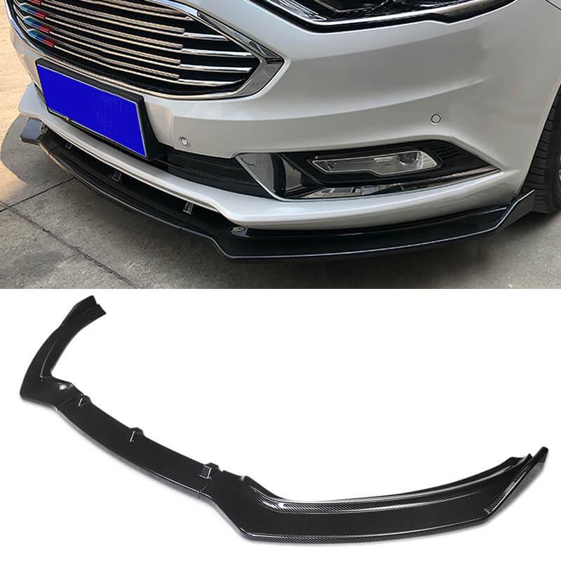 NINTE For 2019 - 2021 Ford Fusion Mondeo Front Bumper Lip Splitter 3 Pieces ABS - NINTE
