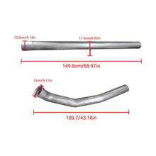 Load image into Gallery viewer, NINTE 4" 2007.5 - 2012 6.7 Cummins DPF Delete Race Pipe For Dodge Ram 2500/3500 - NINTE