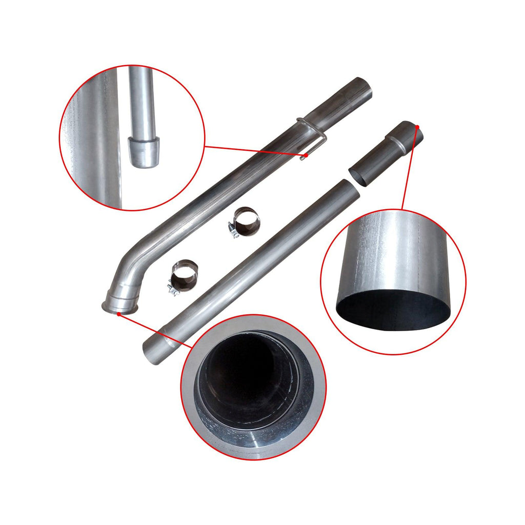 NINTE For 4" 2019 - 2021 6.7 Cummins DPF Delete Race Pipe Dodge Ram 2500/3500 - NINTE