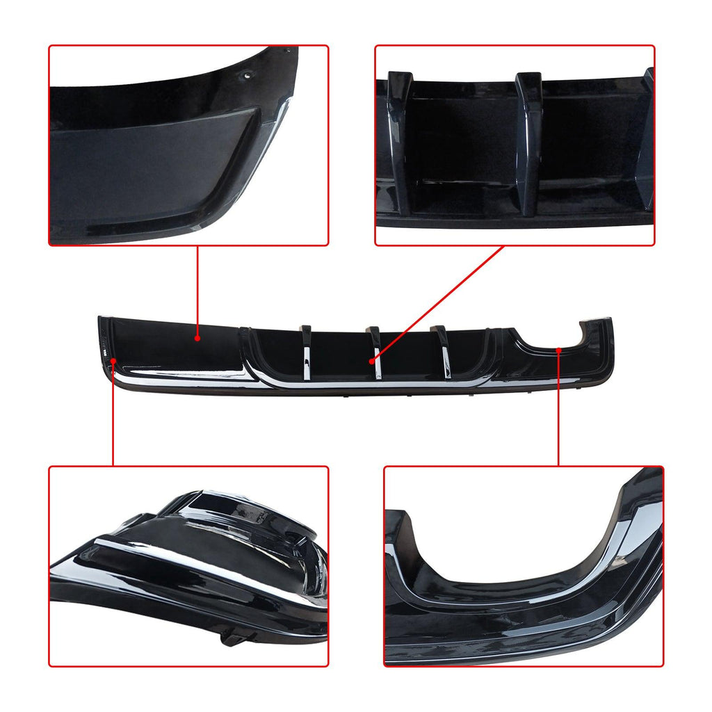 NINTE Rear Bumper For 2007 - 2013 BMW 1 Series E82 Fits 125i 128i Trims M Sport Rear Diffuser Lip - NINTE