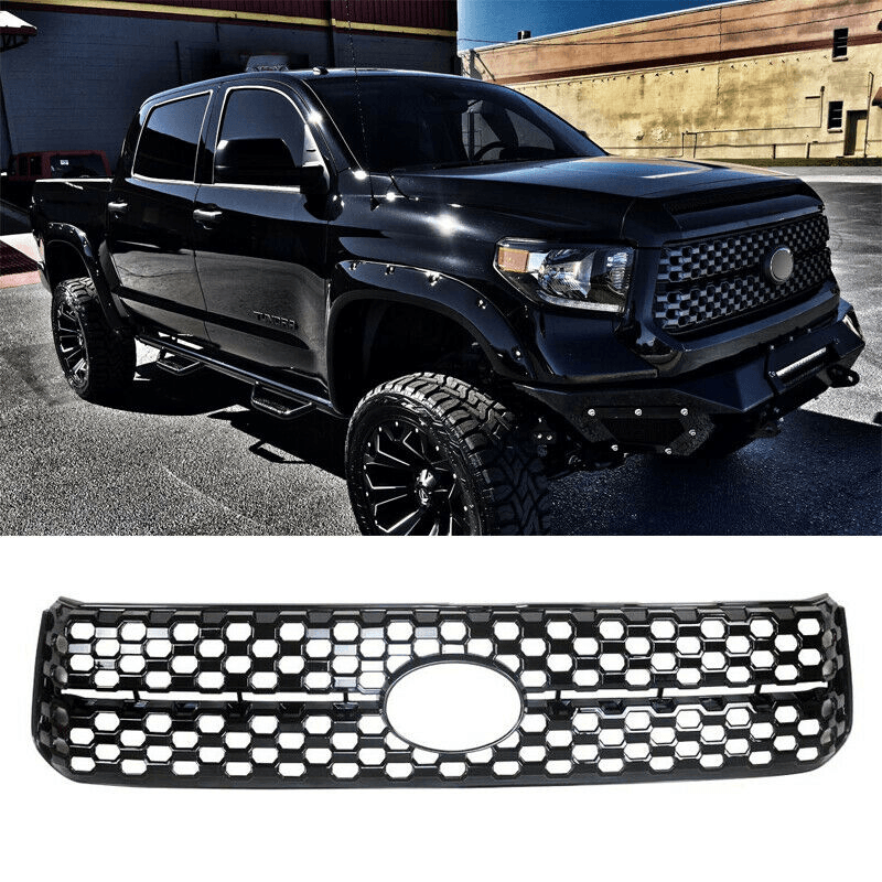 NINTE Front Snap On Grille Overlay Cover For 2018 - 2021 Toyota Tundra SR 5 - NINTE