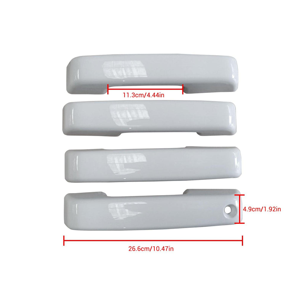 NINTE For 2021 - 2025 Ford F150 Bronco Door Handle Covers Overlay Oxford White No PSK No SKH - NINTE