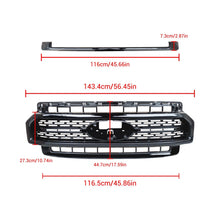 Cargar imagen en el visor de la galerĆa, NINTE Front Bumper Grille Grill for 2020 - 2023 Ford F250 F350 Super Duty ABS Gloss Black - NINTE