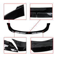 Load image into Gallery viewer, NINTE For 2014 - 2021 Jeep Grand Cherokee SRT/2018 - 2021 Trackhawk Front Lip Spoiler Splitter Guard Bodykit Glossy Black ABS 3Pcs - NINTE