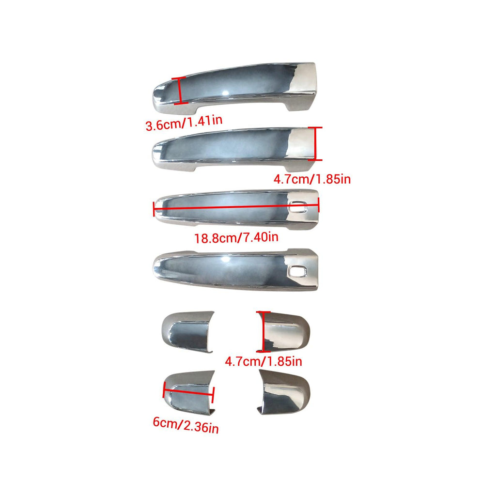 NINTE For 2018 - 2024 Chevy Equinox GMC Terrain Door handle Covers with 2 Smart Holes - NINTE