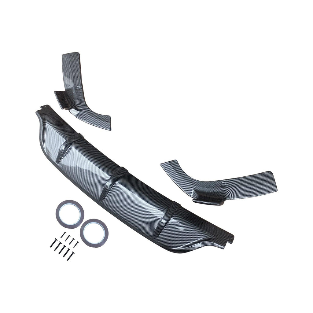 NINTE For 2020 - 2024 BMW G06 X6 M Sport Rear Diffuser Lip Gloss Black/Carbon Fiber Look - NINTE
