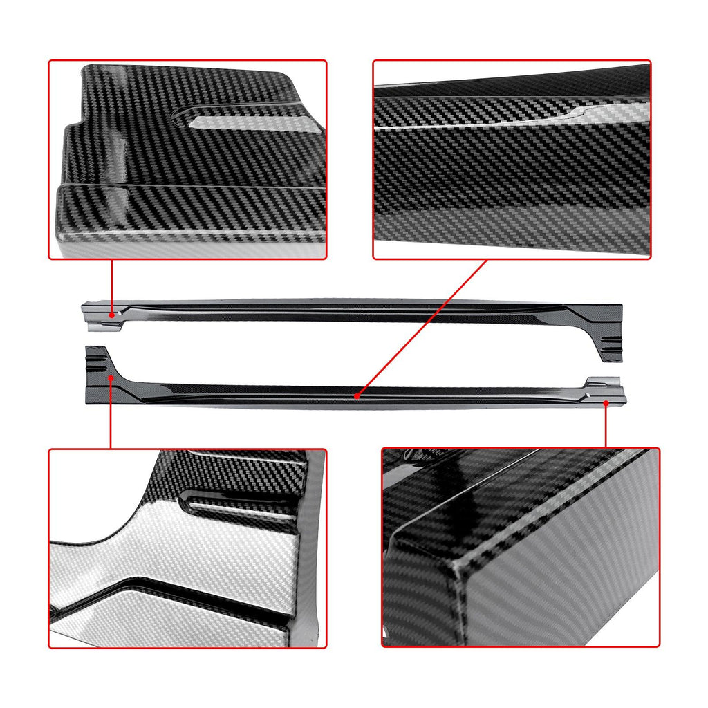 NINTE For 2016 - 2024 Chevrolet Malibu Factory Style Side Skirts Extension Panel Splitters - NINTE