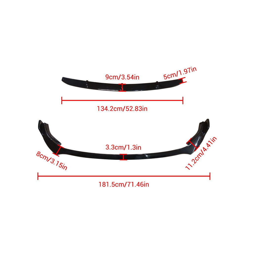 NINTE For 2019 - 2021 Mercedes Benz W205 C Class with AMG Package Lower Splitter Front Bumper lip - NINTE