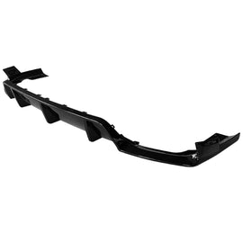 NINTE For 2020 - 2024 BMW G06 X6 M Sport Rear Diffuser Lip Gloss Black/Carbon Fiber Look - NINTE